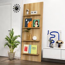 Minimal bookshelf data display rack magazine rack against the wall black floor rack multi-layer storage rack newspaper rack customization