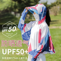 Sunscreen womens ultra-thin summer coat 2021 quick-drying short Ice Silk sunscreen clothing outdoor breathable UV protection
