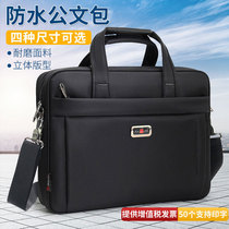 Briefcase Mens Business Canvas Mens Bag Mobile Computer Bag Large Capacity Diagonal Satchel Oxford Cloth Documents Business Work