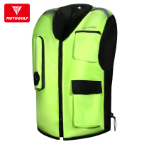 Motorcycle wolf motorcycle riding airbag inflatable reflective vest Off-road anti-fall knight motorcycle motorcycle travel safety vest