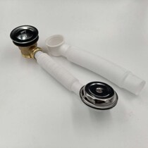 All-copper telescopic bathtub tub drain sewer general plug type old bathtub sewer accessories
