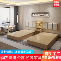 Hotel Furniture Standard Room Single Room Full Bed Hotel Bed Apartment Homestay Single Bed Double Bed Rental Special Customization