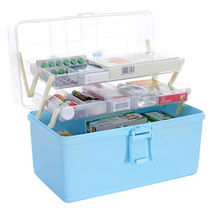 Family king-size medicine box Multi-layer medical emergency medicine storage box Household plastic childrens medicine box for consultation