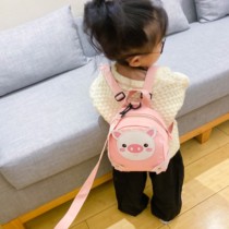 Childrens small backpack girl cute kindergarten small class school bag foreign style anti-loss baby cartoon backpack male tide