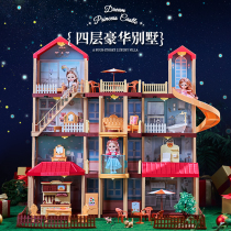 babygirl house toy little magic fairy Barbie Villa doll house princess castle little girl birthday gift