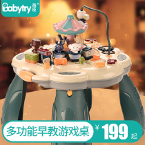 Beichen multifunctional baby early education game table childrens educational toy table baby learning table home 1 2 years old