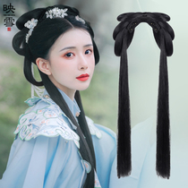 Hanfu wig one-piece hairband Ancient costume Ming system daily hair bag Ancient style modeling lazy gospel all-match soft bun