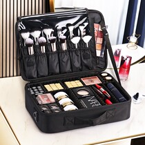 Cosmetic bag womens portable large capacity professional makeup artist with makeup storage bag Embroidery toolbox box