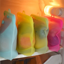 1Pcs Silicone Food Storage Bag Reusable Freezer Bag Leakproo