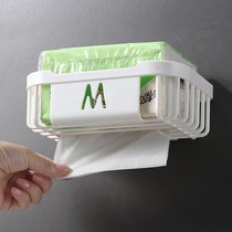 Non-perforated toilet paper shelf Wall-mounted household toilet toilet tissue box Pumping paper box Roll paper pylons