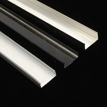 Toilet Partition Accessories Aluminum Seal Edge door plank Package Aluminium Alloy Recessed Trough 12 12 16 18mm