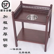 Xueong tea table table thickened corner few special ashtray mahjong coffee table machine Teahouse wooden tea next to the frame matching chess