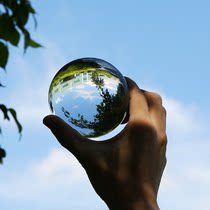 80mm Lensball Clear Glass Crystal Ball Healing Sphere Photog