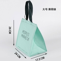  Breakfast bag Portable small portable insulation lunch box bag Student with rice Japanese bento bag thickened lunch bag rice