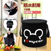 Electric car basket front hanging charger storage bag Waterproof umbrella hanging bag Large capacity motorcycle raincoat