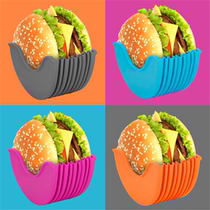 Burger Holder Hygienic Reusable Hamburger Bun Shell Eco