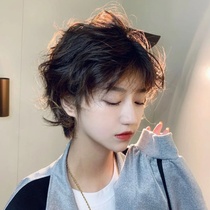 Wig female summer short 2021 fashion new headdress summer cool young students simulation hair dyeing a full set of net red