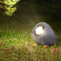 Outdoor Waterproof Simulation Stone Light Outdoor Grass Terrace Lamp Courtyard Lamp Villa Garden Stone Shaped Solar Spotlight