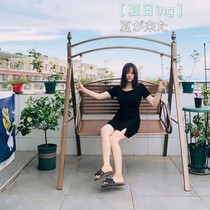 Wrought hammock hanging swing hanging chair Outdoor Outdoor Rocking Chair home courtyard hanging lazy leisure hanging chair seat