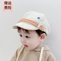 Baby hat spring and autumn thin mens baby autumn and winter beret childrens cap tidal hat tide girl octagonal hat Toddler Autumn