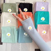 Little Daisy ice sleeve female ins Net Red Ice Silk sunscreen sleeve student new breathable UV protection arm sleeve male