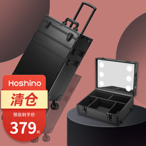 2021 new senior professional makeup artist portable lever wireless with light with mirror large capacity premium cosmetic case