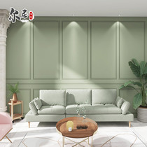 Nordic Imitation Plaster Wire Care Wall Panel Bedroom Sofa Background Integrated Wall Panel Green Box Background Wall Panel Clothing Shop