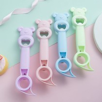 Four-in-one multifunctional bottle opener cans beverage cap unscrewing cover artifact beer opener that was bolted to the canned can opener