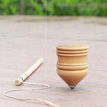Competition special top toy big full wood with whip suitable for middle-aged and elderly people to play Fitness Square new big number