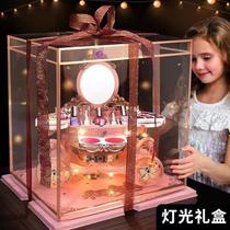Childrens cosmetics set non-toxic Princess Barbie 5 little girl baby baby toy makeup box 6th birthday gift