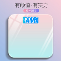 Weight weight loss special beauty salon body fat scale charging precision household electronic scale girl Aurora gradual change color