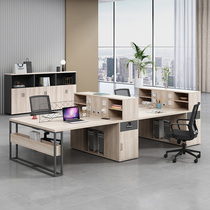 Staff office table and chair combination simple modern staff table Finance table four people 4 6 people screen card seat partition