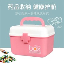 Medicine box Large capacity multi-functional medical medicine box Storage box box medicine box Household first aid box Multi-layer family medicine box