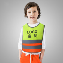 Kindergarten activities safety protection waistcoat children travel reflective safety vest primary school students fluorescent clothing printable