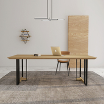 Desk simple modern computer desktop table home bedroom solid wood desk long table light luxury writing desk work