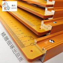  Decoration cutting board 90-degree triangular ruler thickened ruler Turning ruler Right angle woodworking bakelite square ruler High-precision tool large