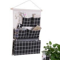 Door rear cloth art collection bag hanging bag wall hanging bedside suspended type of storage bag student Dormitory Containing Theiner Hanging Hood
