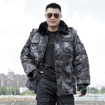 Winter thick camouflage clothing outdoor tactical coat men warm cotton thick wear-resistant mens training work clothes