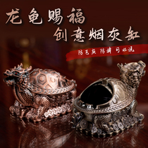 Light luxury home living room office ashtray anti-fly ash anti-drop large capacity with cover creative personality trend ornaments