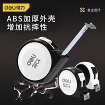 Deli tape measure 5m 3m household ruler ring ruler High-precision box ruler Waterproof thickened and hardened 10M stainless steel tape measure