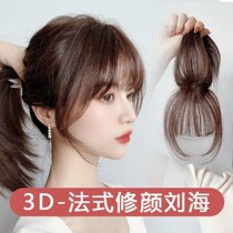 Net red French New Bangs wig female 3d simulation hair invisible repair natural no trace head wig face repair