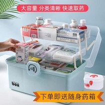 Childrens storage baby family medicine box home dormitory simple new first aid kit medicine box baby childrens home
