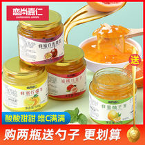 Qiujia honey grapefruit tea passion fruit tea drinking large cans of juice fruit tea brewing water jam 500g