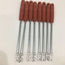 Multifunction decouple stainless steel deep-mouth blind poking crochet hook for easy not dirty hand taking hook fishing cog fishing accessories