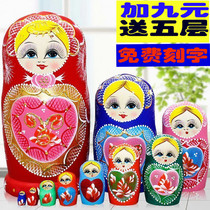 Set of baby Russian 100 layer boy toy Chinese style 20 layer tumbler ornaments 10 layers pure hand-painted ten layers
