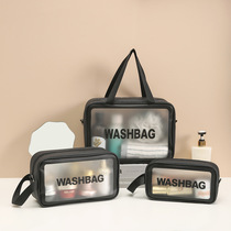 Wash bag student transparent waterproof Bath Travel children gym bath pocket mens small storage bag
