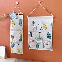 Wall storage bag fabric wall hanging mobile phone wall hanging door behind the door hanging storage hanging pocket New