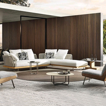 Strictly selected Minoti modern minimalist living room combination sofa Italian SUNRAY cotton linen double three-person sofa