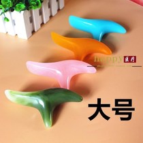 Triangle finches foot massager large beeswax foot pedicure massage vertebra pling bar point stick