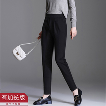 Long pants Harlem pants womens tall spring and autumn high waist loose long casual pants 175 womens pants suit trousers